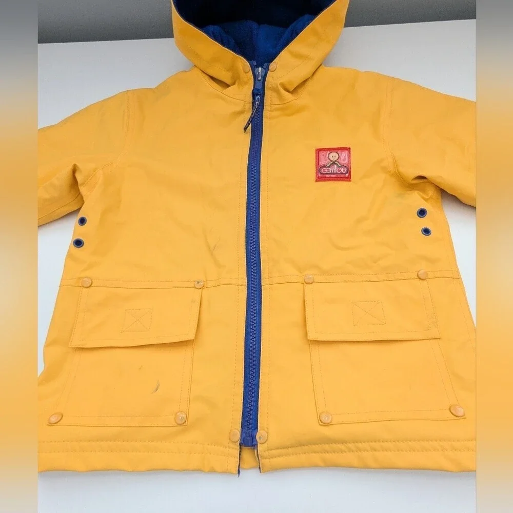 Vintage Caillou Unisex Kids' (Size 3) Lined Hooded Spring/Fall/Rain Jacket/Coat